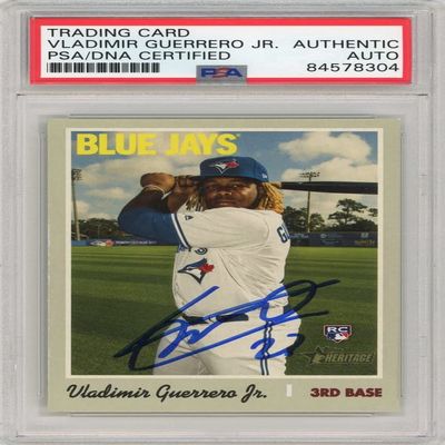 Vladimir Guerrero Jr 2019 Topps Heritage Autograph 27" Rookie Card #504 PSA/DNA