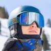 Giro Method Ski Goggles - Snowboard Goggles for Men & Women - Harbor Blue Adventure Grid Strap with Vivid Smoke/Vivid Infrared Lenses view 4