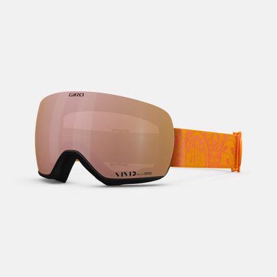 Giro Women's Lusi Ski and Snowboard Goggles - Tiger Lily/Monarch Orange Filmore Sun Strap with Vivid Rose Gold/Vivid Infrared Lenses