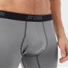 32 Degrees Mens Cool Active Boxer Brief | Anti-Odor | Moisture Wicking | Elastic Waistband | Functional Fly, Cool Grey, Large view 3
