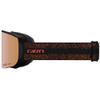 Giro Ella Womens Snow Goggle - Tiger Lily/Monarch Orange Expedition Strap with VIVID Rose Gold/VIVID Infrared Lenses view 2
