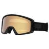 Giro Dylan Asian Fit Ski Goggles - Snowboard Goggles for Women & Youth - Black Flake Strap with Amber Gold/Yellow Lenses view 1