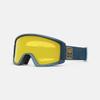 Giro Dylan Ski Goggles - Snowboard Goggles for Women & Youth - Ano Harbor Blue Adventure Grid Strap with Amber Gold/Yellow Lenses view 3