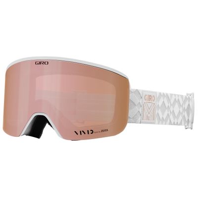 Giro Ella Women's Snow Goggle - White Limitless Strap with VIVID Rose Gold/VIVID Infrared Lenses