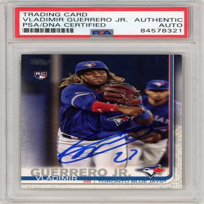 Vladimir Guerrero Jr 2019 Topps Update Autograph 27" Rookie Card #US1 PSA/DNA