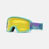 Giro Dylan Ski Goggles - Snowboard Goggles for Women & Youth - Screaming Teal Chroma Dot Strap with Amber Pink/Yellow Lenses view 3