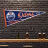 Rico Industries NHL Hockey Edmonton Oilers Classic 12" x 30" Felt Wall Dcor Pennant - Great for Home/Bed Room/Man Cave Dcor view 2