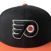 AMERICAN NEEDLE Officially Licensed NHL Philadelphia Flyers Team Hat, Embroidered Logo, Flat Brim, Snapback Black/Orange view 3