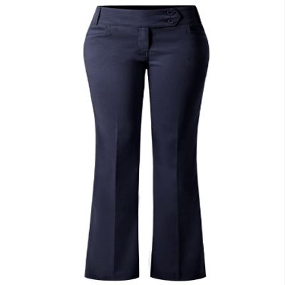 Design by Olivia Women's Ultra Stretch Comfy Millennium Bootcut Dress Pants Work Business Office Trousers Navy XS