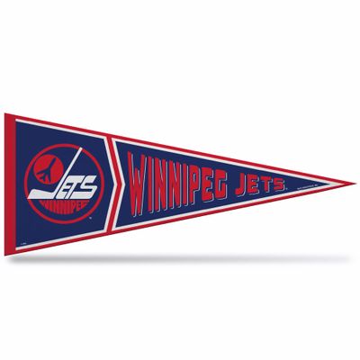 Rico Industries NHL Hockey Winnipeg Jets Retro 12" x 30" Felt Wall Dcor Pennant - Great for Home/Bed Room/Man Cave Dcor