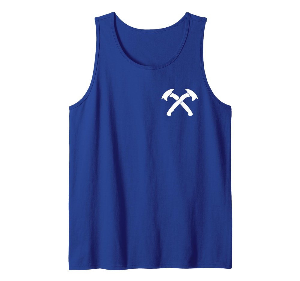 Vintage Axe Throwing Retro Crossed Hatchets for Men Thrower Tank Top