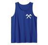 Vintage Axe Throwing Retro Crossed Hatchets for Men Thrower Tank Top view 1