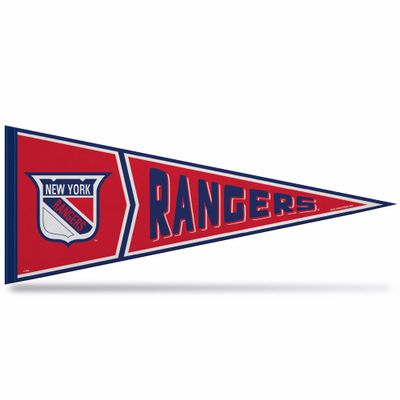 Rico Industries NHL Hockey New York Rangers Retro 12" x 30" Felt Wall Dcor Pennant - Great for Home/Bed Room/Man Cave Dcor