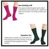 COUVER Unisex Classic Cotton Solid Plain Crew Dress Socks, One Size 8-13, Mustard, 1 Pair view 2