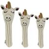 Unicorn Knit Wool Golf Club Headcover by Sunfish (Fairway) view 2