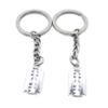 10 Pieces Keychain Keyring Door Car Key Chain Ring Tag Charms Supplies RH6O7J Razor Blade view 1