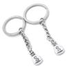 5 Pieces Keychain Keyring Door Car Key Chain Ring Tag Charms Supplies ZA9O4G Dollar Money Bag Sack view 1