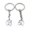10 Pieces Keychain Keyring Door Car Key Chain Ring Tag Charms Supplies ME5P2S Number Numeral 50 Tag view 1