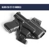 Raven Concealment Systems Perun Gun Holster Custom Fit for Glock 26 | 27 | 31 | Black Finish Outside Waistband (OWB) Strongside Holster | PXG26-FBM view 3