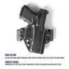 Raven Concealment Systems Perun Gun Holster Custom Fit for Glock 26 | 27 | 31 | Black Finish Outside Waistband (OWB) Strongside Holster | PXG26-FBM view 4