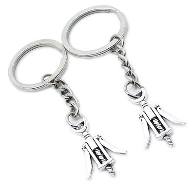 10 Pieces Keychain Keyring Door Car Key Chain Ring Tag Charms Supplies QF1C4Y Wine Bottle Opener