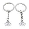 10 Pieces Keychain Keyring Door Car Key Chain Ring Tag Charms Supplies XW2P7C Buddha Buddhism Lotus view 1