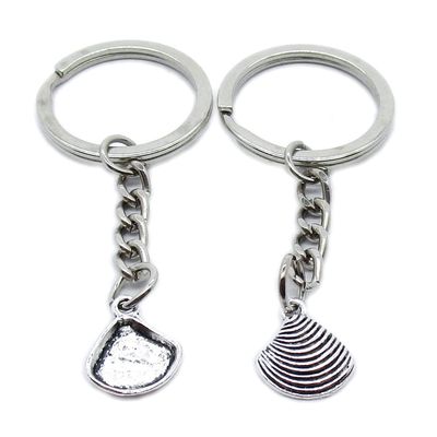 5 Pieces Keychain Keyring Door Car Key Chain Ring Tag Charms Supplies TU3B8J Shell