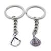 5 Pieces Keychain Keyring Door Car Key Chain Ring Tag Charms Supplies TU3B8J Shell view 1