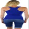 ToBeInStyle Women's Scoop Neck Ribbed Racerback Tank Top - Royal - S view 3