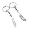 5 Pieces Keychain Keyring Door Car Key Chain Ring Tag Charms Supplies VN7C5H Feather Plumage Plume view 1