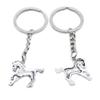 5 Pieces Keychain Keyring Door Car Key Chain Ring Tag Charms Supplies EE8Y7N Horse Pony view 1