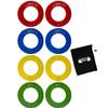 Micro Gainz Calibrated Fractional Weight Plates Set, 8 Piece Olympic Weight Plates Set with Bag, Designed for Olympic Barbells for Strength Training and Micro Loading, Made in USA (Multi-Color) view 1