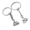 5 Pieces Keychain Keyring Door Car Key Chain Ring Tag Charms Supplies OR7F6W Angel view 1