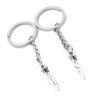 5 Pieces Keychain Keyring Door Car Key Chain Ring Tag Charms Supplies WO6W7Y Radish Carrot view 1