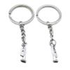 10 Pieces Keychain Keyring Door Car Key Chain Ring Tag Charms Supplies WK8B2K Horn Trumpet view 1
