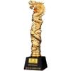 Award Trophies Trophies in Bulk with Engraving Prosperity Dragon Gold Plated Trophy, Resin Dragon Pillar Winner Statue, Customizable Prizes for Awards Ceremony, Free Typography view 1