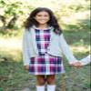 Hope & Henry Girls' Long Sleeve Shawl Collar Cable Sweater Blazer, 5, Gray Heather view 2