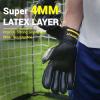 Sportout Goalie Gloves, Goalkeeper Gloves with Finger Protection, Breathable Soccer Goalie Gloves, 4mm Latex, for Kids Youth and Adult(Yellow,10) view 4
