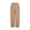 QWENTMTNTY Plus Size Capris Pants for Women Cotton Linen Wide Leg Casual Summer Comfy High Waisted Loose Crop Pants Pockets view 3