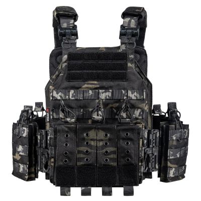 vAv YAKEDA CAMO Tactical Outdoor Carrier Vest (Black CP)