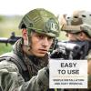 TacSnake Tactical Airsoft Paintball Fast Helmet with Helmet Cover, PJ Type Tactical Multifunctional Protective NVG Mount view 4