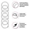 10PSC Upgraded Thickened Rustproof 304 Stainless Steel Key Rings 1 Inch/25mm for Car Keys DIY Durable for Outdoor Use, Silver view 3