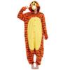 Beauty Shine Unisex Adult Onesie One Piece Pajamas Cosplay Cartoon Costume Halloween Christmas Sleepwear Jumpsuit Plush Homewear(Tigger, Small) view 1
