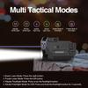 SOLOFISH 500 Lumens Pistol Light with Purple Green Laser Sight and Strobe Tactical Flashlight Combo, Rechargeable Weapon Light and Beams for Guns/Handguns W/a Rail view 2