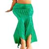 Zoestar Mermaid Long Skirt Beach Fish Scale Skirts Party Club Costume for Women (Green, Small) view 1
