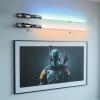 TOPNEW Lightsaber Wall Mount,Lightsaber Stand Holder Display Acrylic Light Saber Rack Suitable for Swords, Light Saber, Gift for Lightsaber Collectors(Transparent) view 3