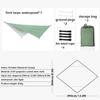 XIANGBINXUAN Tent Tarps Waterproof Hammock Shelter, Premium Lightweight Ripstop Nylon Cover UV Protection Durable Portable for Camping, Hiking, Picnic and Outdoor Activities (Gray) view 4