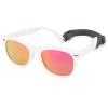 Hycredi Flexible Polarized Baby Sunglasses with Strap for Newborn Infant Boys Girls Age 0-24 Months-White/Purple Red Mirrored view 1