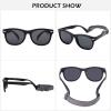 Hycredi Flexible Polarized Baby Sunglasses with Strap for Newborn Infant Boys Girls Age 0-24 Months-Matte Blue/Grey+Matte Black/Grey view 4
