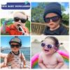 Hycredi Flexible Polarized Baby Sunglasses with Strap for Newborn Infant Boys Girls Age 0-24 Months-Green/Green Mirrored+Matte Purple/Purple Mirrored view 3